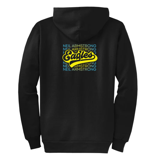 Neil Armstrong Elementary Sunburst Black Zip-Up Hoodie