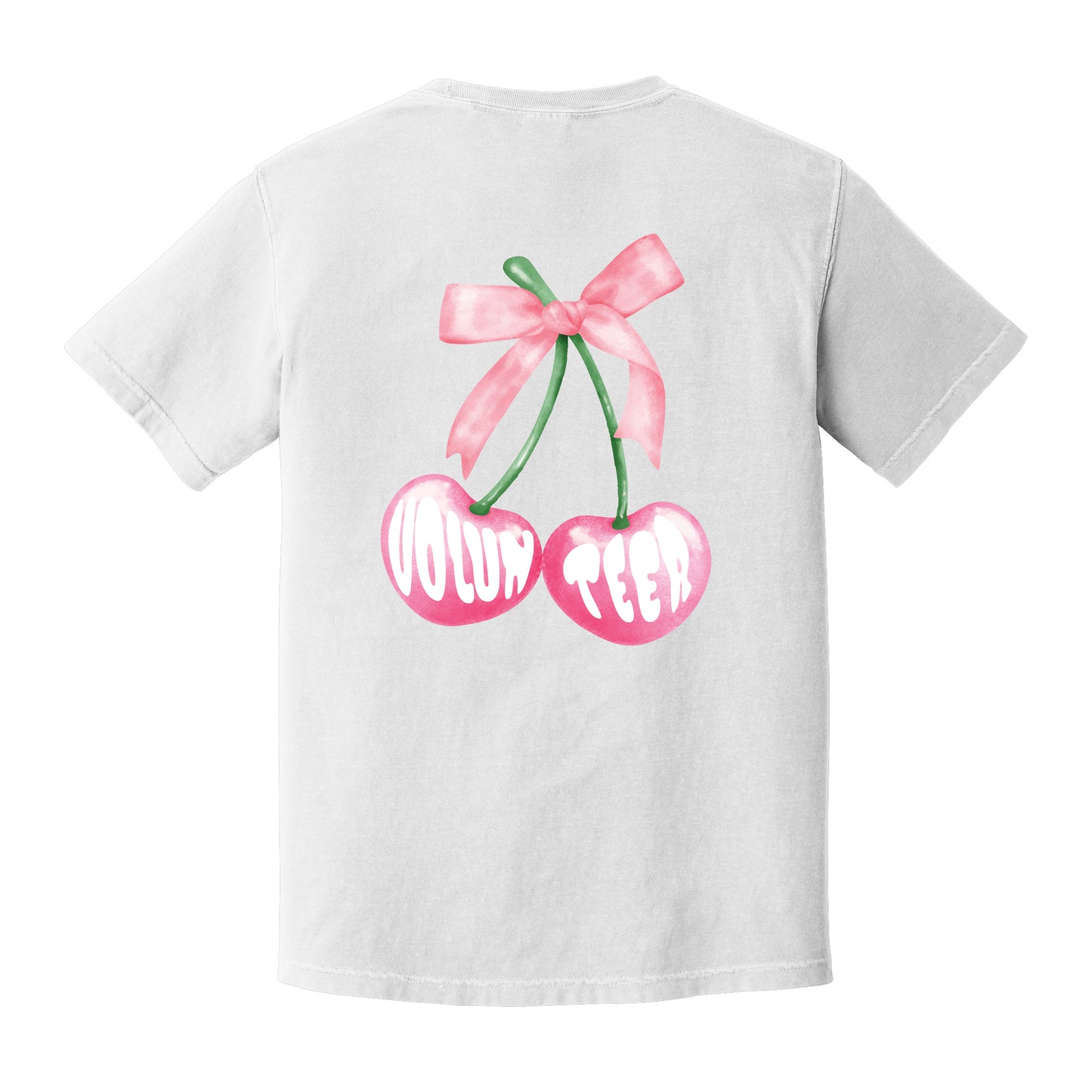 NCL Painted Cherry Volunteer Tee - Comfort Colors White Tee - Choose your chapter