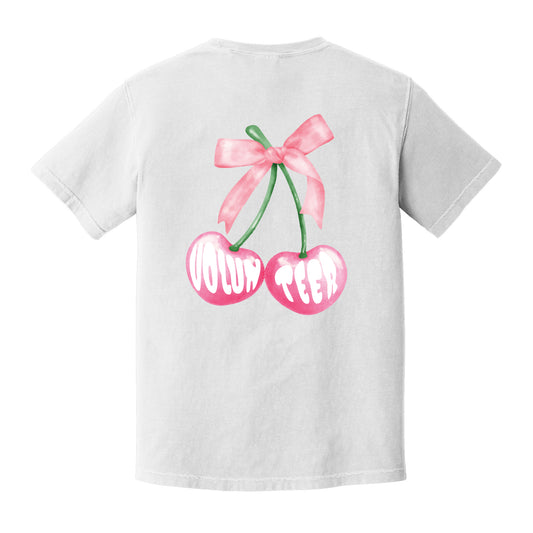 NCL Painted Cherry Volunteer Tee - Comfort Colors White Tee - Choose your chapter