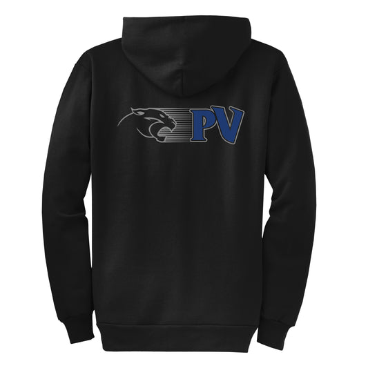 PV Collection Black Zip-Up Hoodie
