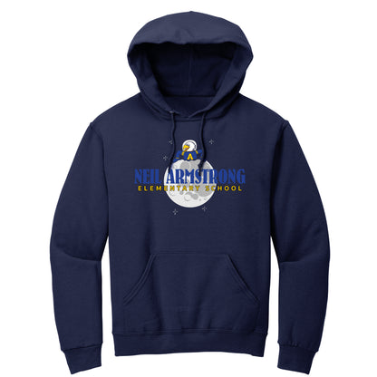 Neil Armstrong Elementary Moon Collection Pullover Hoodie