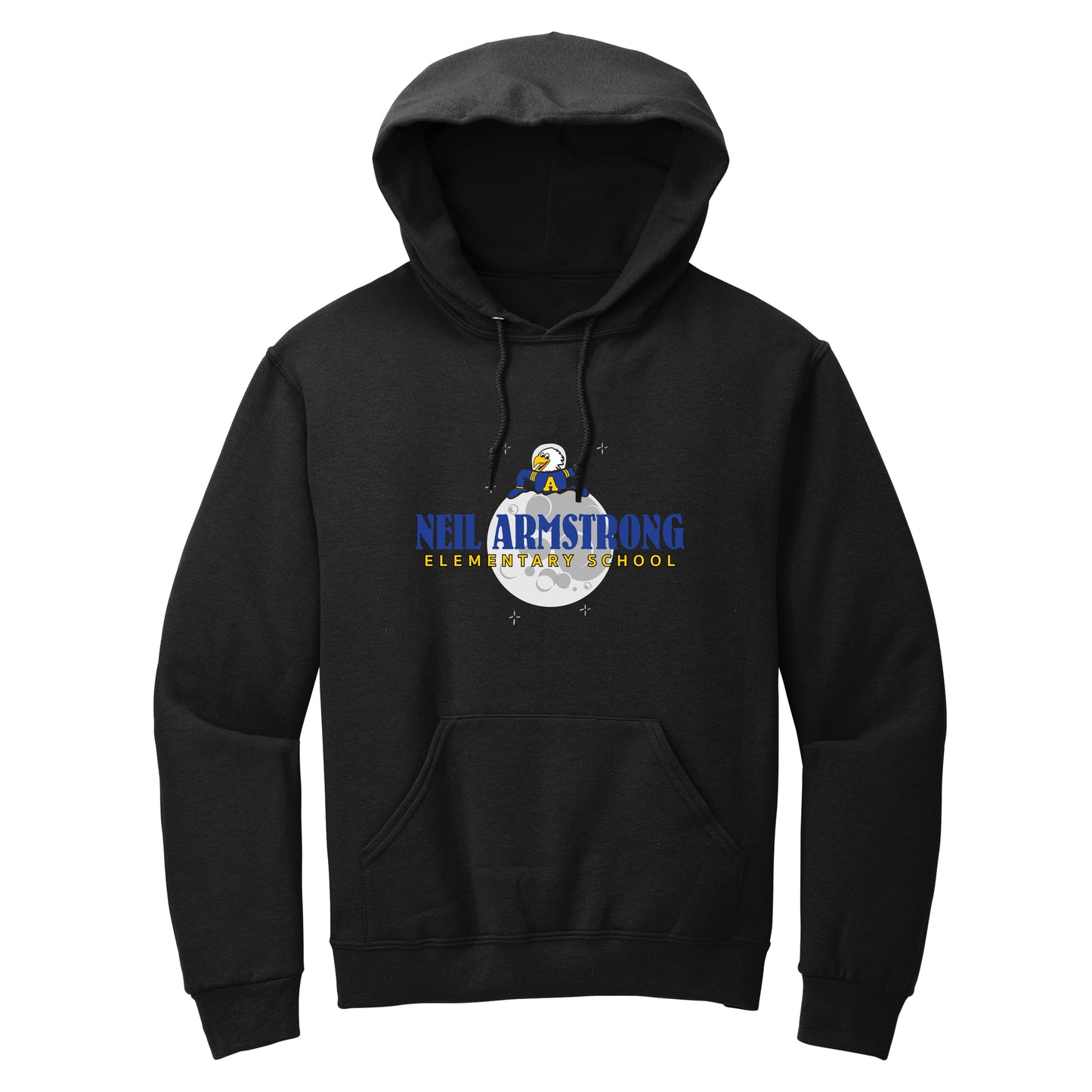 Neil Armstrong Elementary Moon Collection Pullover Hoodie
