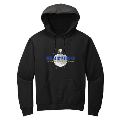 Neil Armstrong Elementary Moon Collection Pullover Hoodie