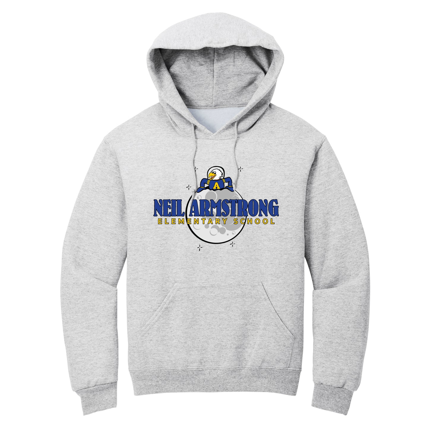 Neil Armstrong Elementary Moon Collection Pullover Hoodie