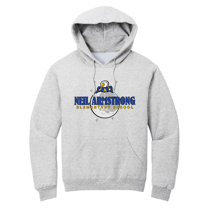 Neil Armstrong Elementary Moon Collection Pullover Hoodie