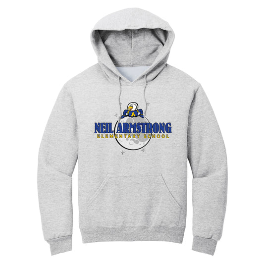 Neil Armstrong Elementary Moon Collection Pullover Hoodie