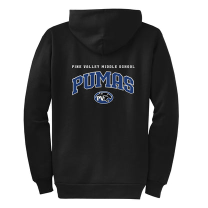 Pumas Collection Black Zip-Up Hoodie