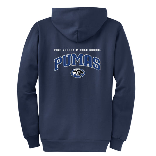 Pumas Collection Navy Zip-Up Hoodie
