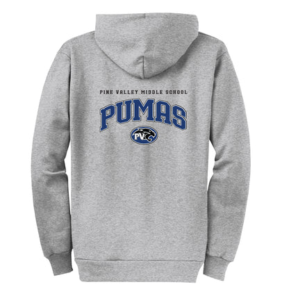 Pumas Collection Grey Zip-Up Hoodie