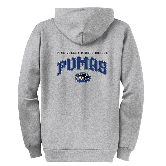 Pumas Collection Grey Zip-Up Hoodie