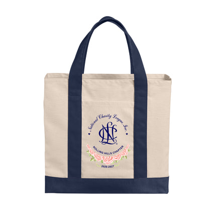 Rolling Hills NCL Chapter - 2026/27 Collection - Ivory/Navy Tote Bag