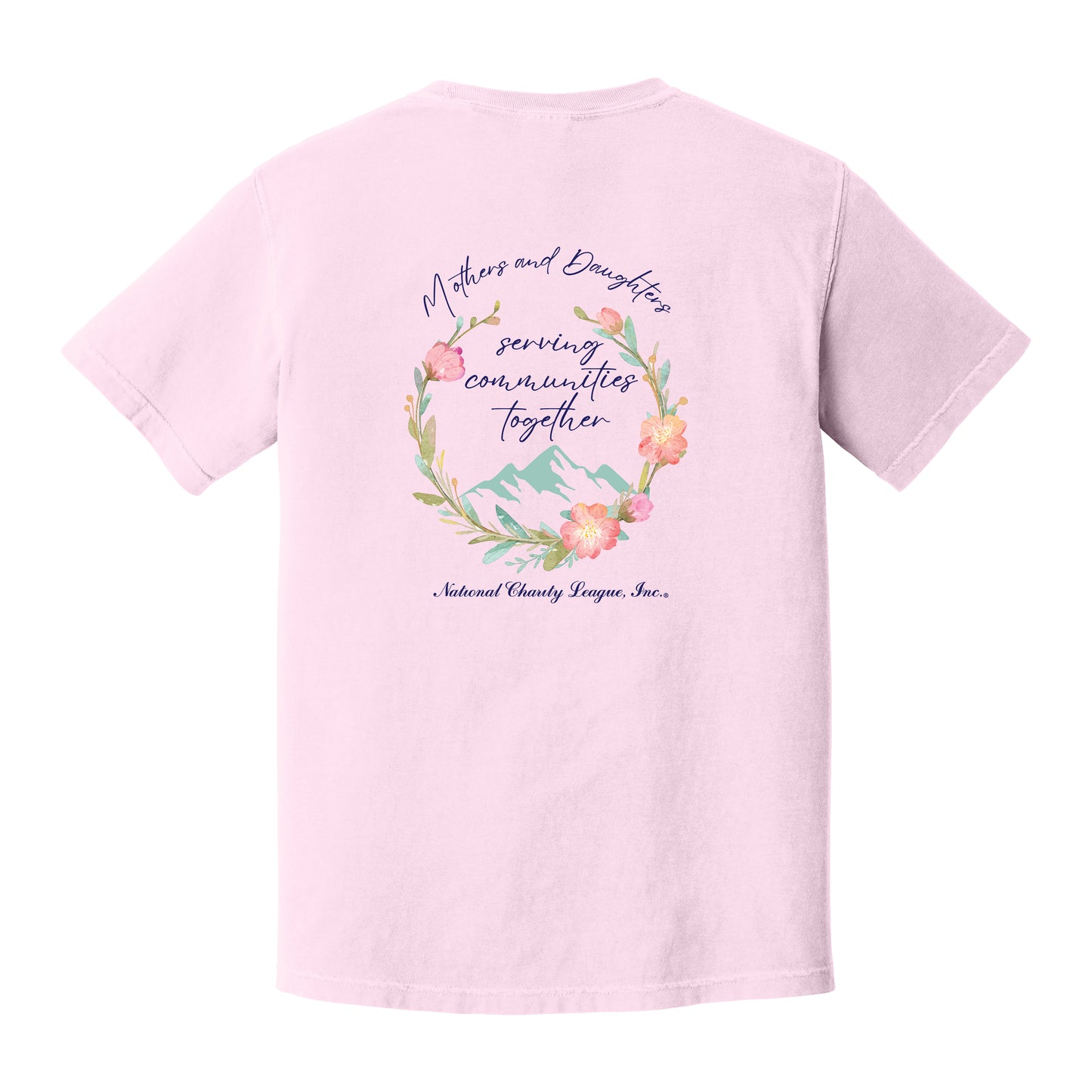 NCL - Rolling Hills Chapter - Comfort Colors Pink tee