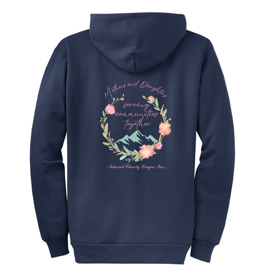 NCL - Rolling Hills Navy Zip-Up Neck