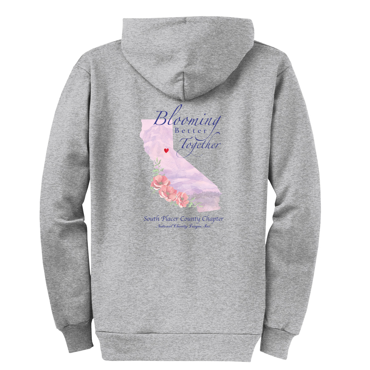 South Placer County NCL Chapter - Grey Zip Up Hoodie