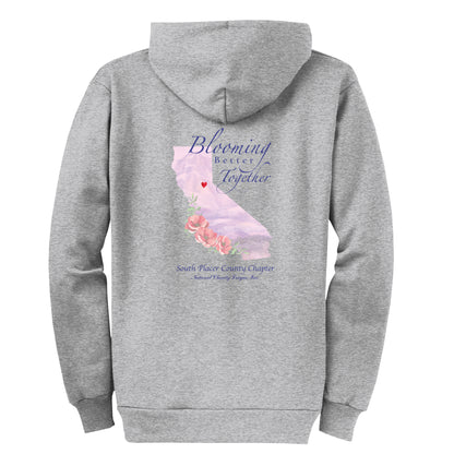 South Placer County NCL Chapter - Grey Zip Up Hoodie