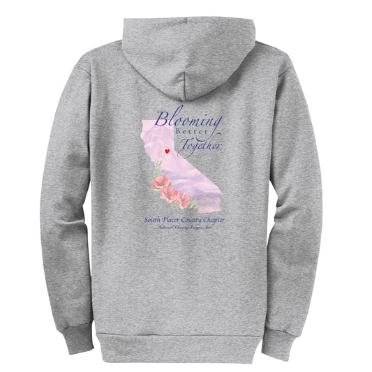 South Placer County NCL Chapter - Grey Zip Up Hoodie