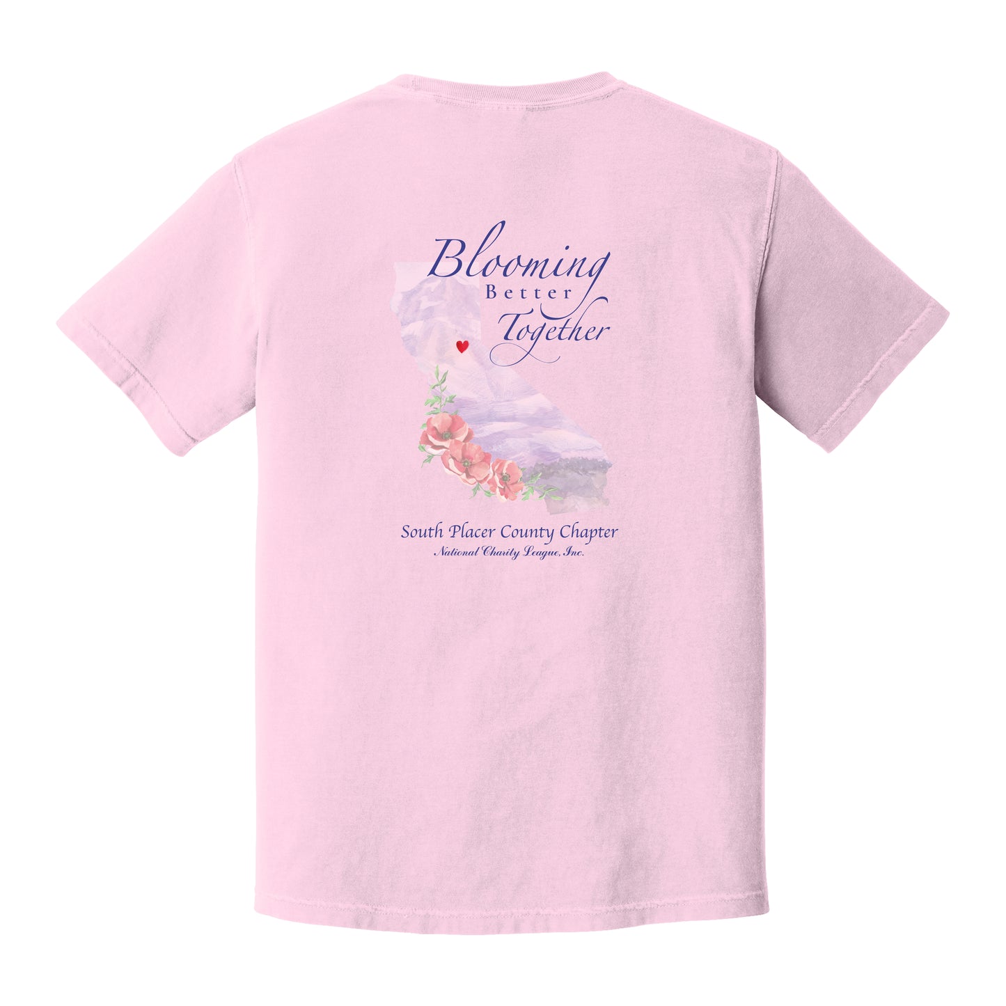 South Placer County NCL Chapter - Pink Comfort Colors Premium Tee