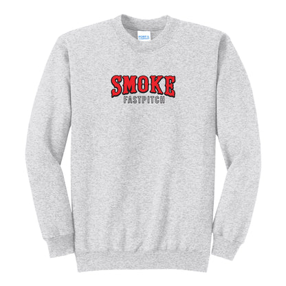 Smoke Fastpitch - Fleece Crewneck Sweatshirt