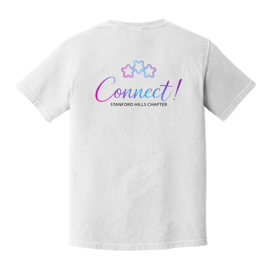 Stanford Hills NCL Chapter - Connect Collection - White Comfort Colors Premium Tee