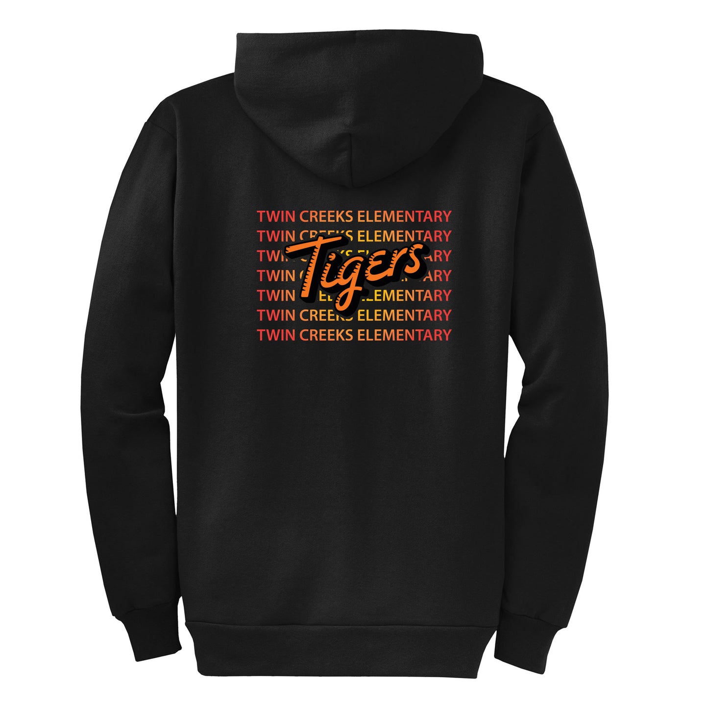Twin Creeks Sunburst Collection - Black Zip-up hoodie