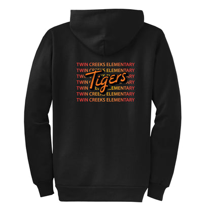 Twin Creeks Sunburst Collection - Black Zip-up hoodie