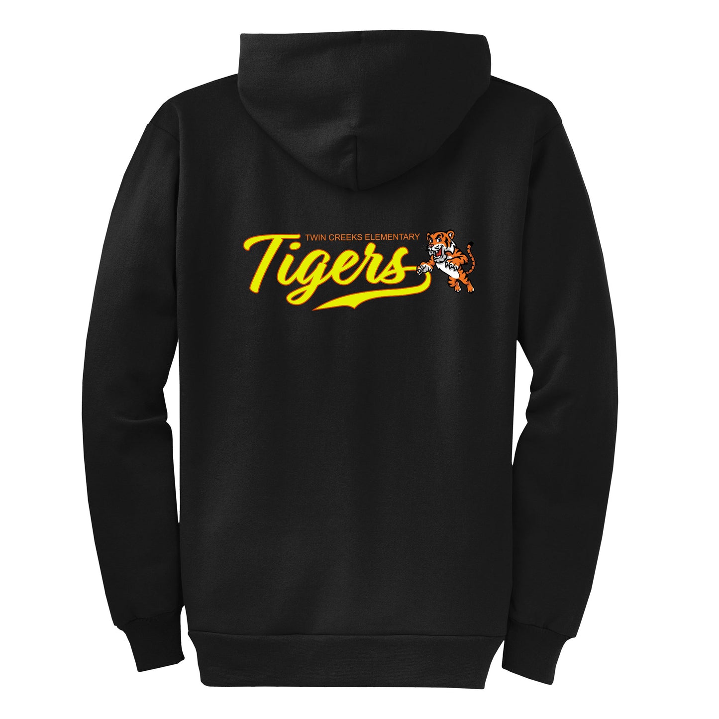 Twin Creeks Tigers Collection - Black Zip-up hoodie