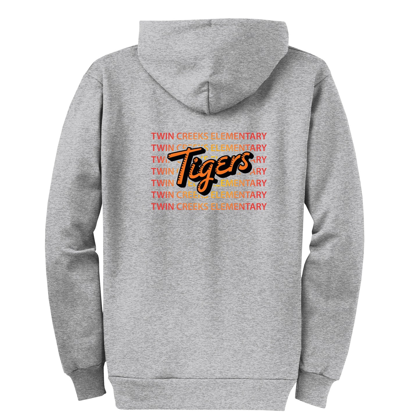 Twin Creeks Sunburst Collection - Grey Zip-up hoodie
