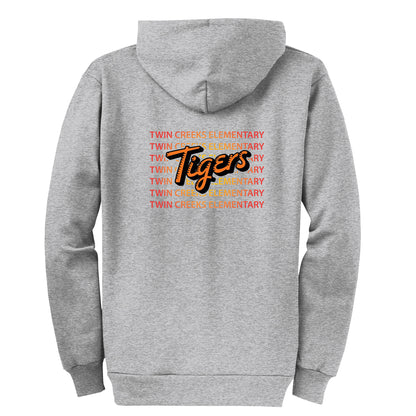 Twin Creeks Sunburst Collection - Grey Zip-up hoodie