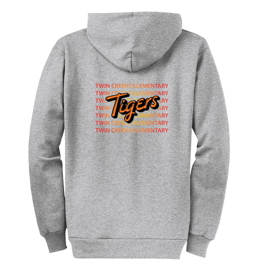 Twin Creeks Sunburst Collection - Grey Zip-up hoodie