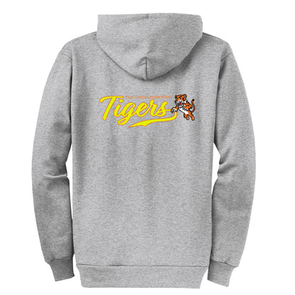 Twin Creeks Tigers Collection - Grey Zip-up hoodie