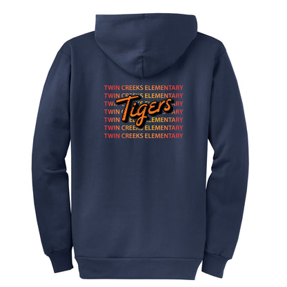 Twin Creeks Sunburst Collection - Navy Zip-up hoodie