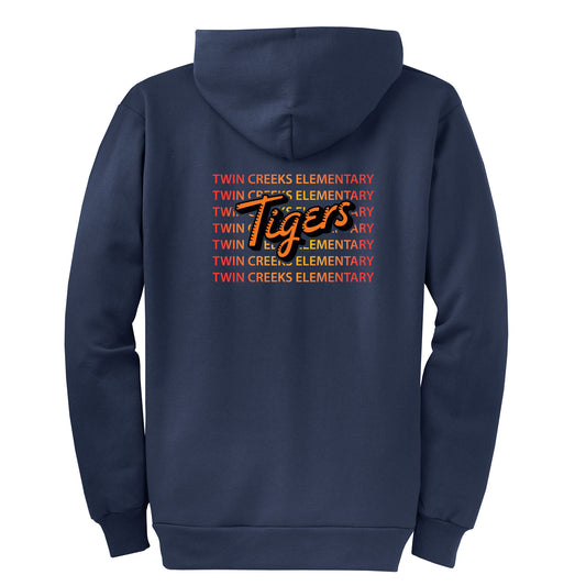 Twin Creeks Sunburst Collection - Navy Zip-up hoodie