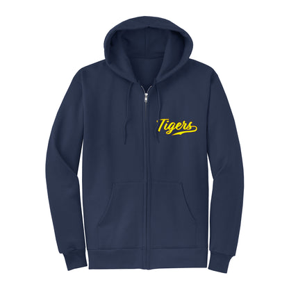 Twin Creeks Tigers Collection - Navy Zip-up hoodie