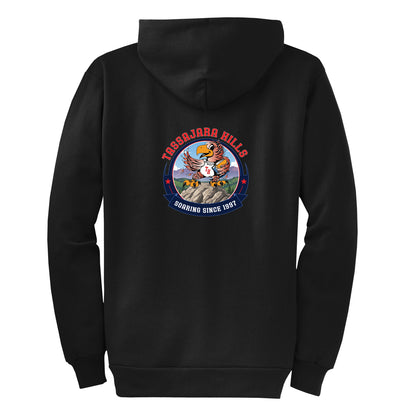 Tassajara Hills Soaring Collection - Black Zip-up hoodie