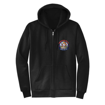 Tassajara Hills Soaring Collection - Black Zip-up hoodie
