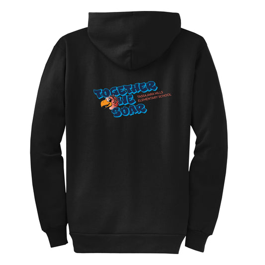 Tassajara Hills Together We Soar Collection - Black Zip-up hoodie
