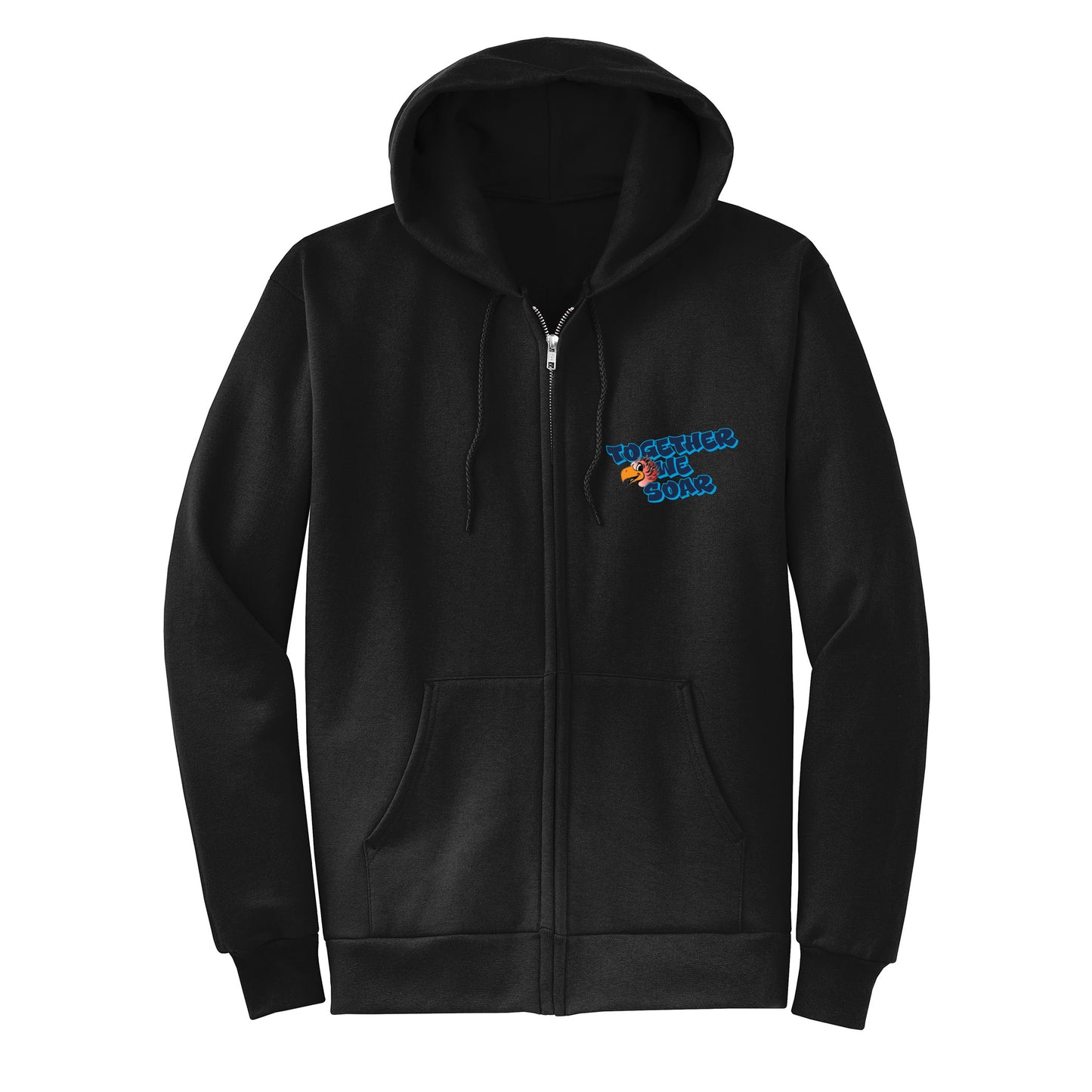 Tassajara Hills Together We Soar Collection - Black Zip-up hoodie