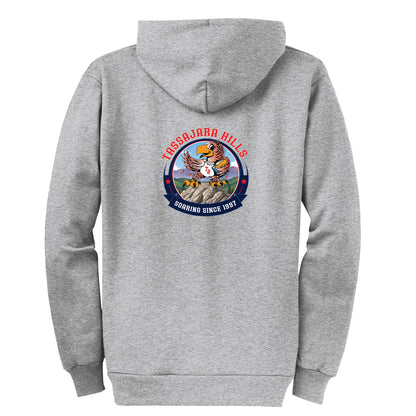 Tassajara Hills Soaring Collection - Grey Zip-up hoodie