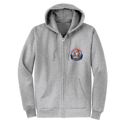 Tassajara Hills Soaring Collection - Grey Zip-up hoodie
