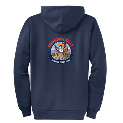 Tassajara Hills Soaring Collection - Navy Zip-up hoodie