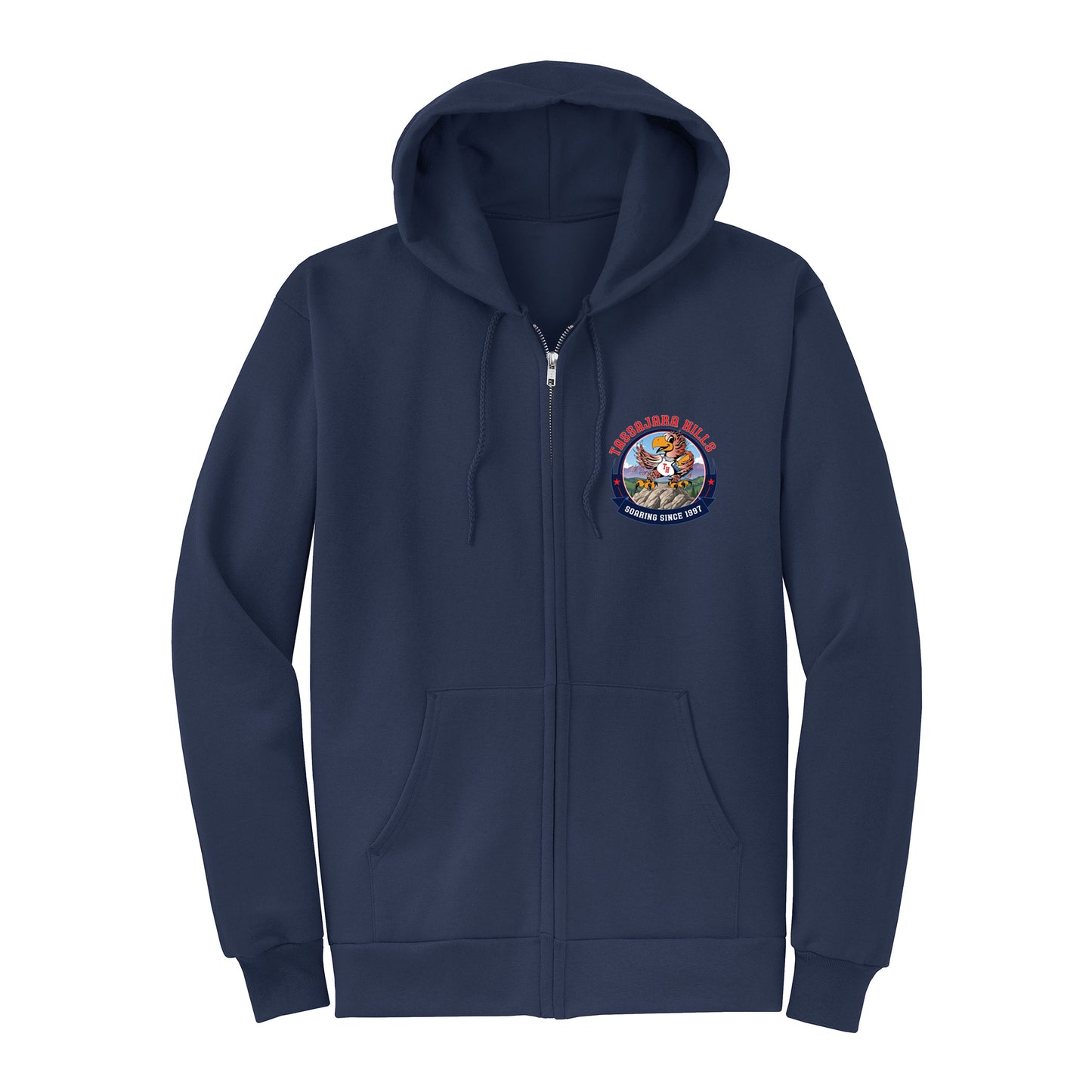 Tassajara Hills Soaring Collection - Navy Zip-up hoodie
