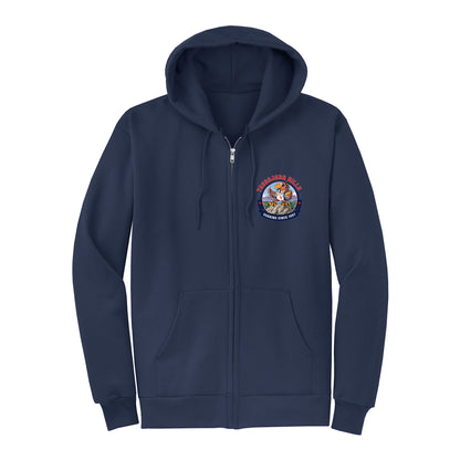 Tassajara Hills Soaring Collection - Navy Zip-up hoodie