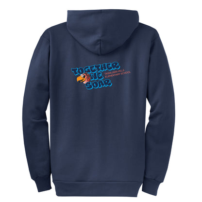 Tassajara Hills Together We Soar Collection - Navy Zip-up hoodie