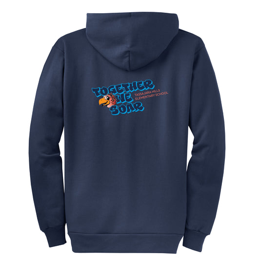 Tassajara Hills Together We Soar Collection - Navy Zip-up hoodie