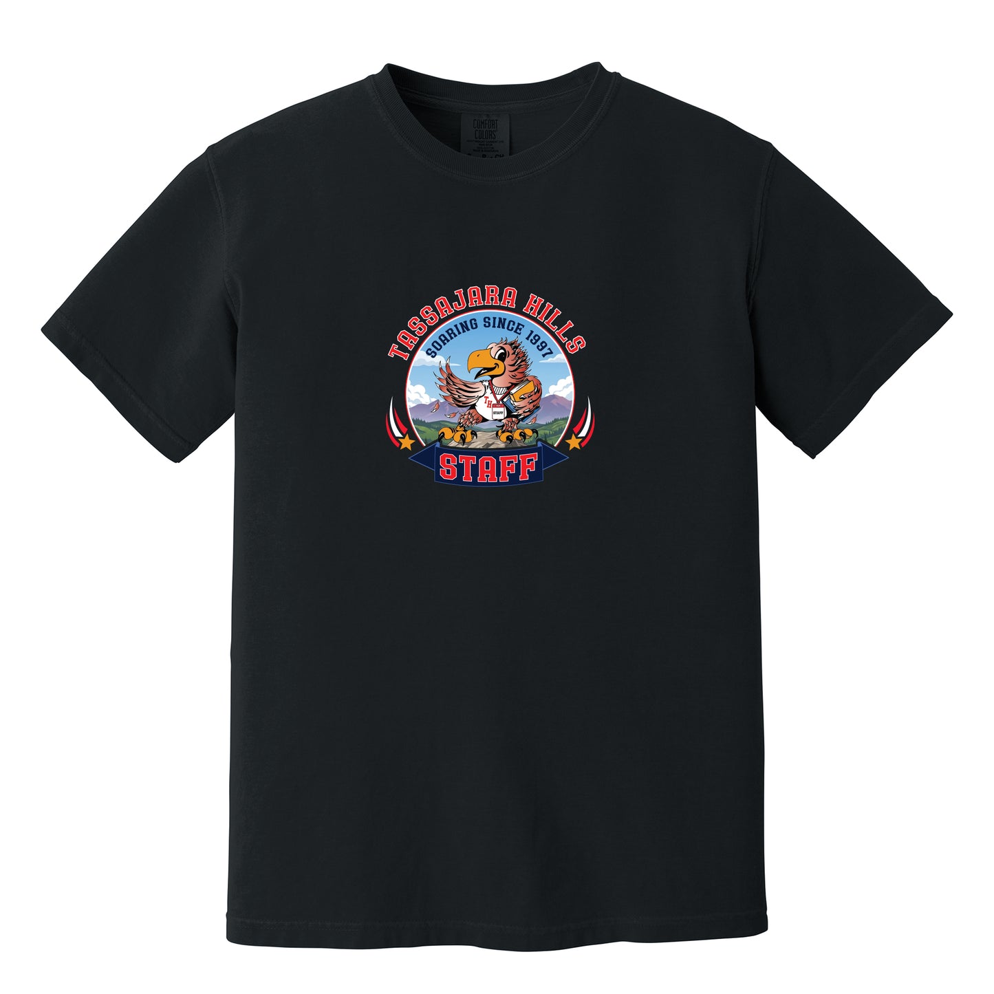Tassajara Hills Elementary Staff Collection Large Soaring - Comfort Colors Premium Unisex Tee