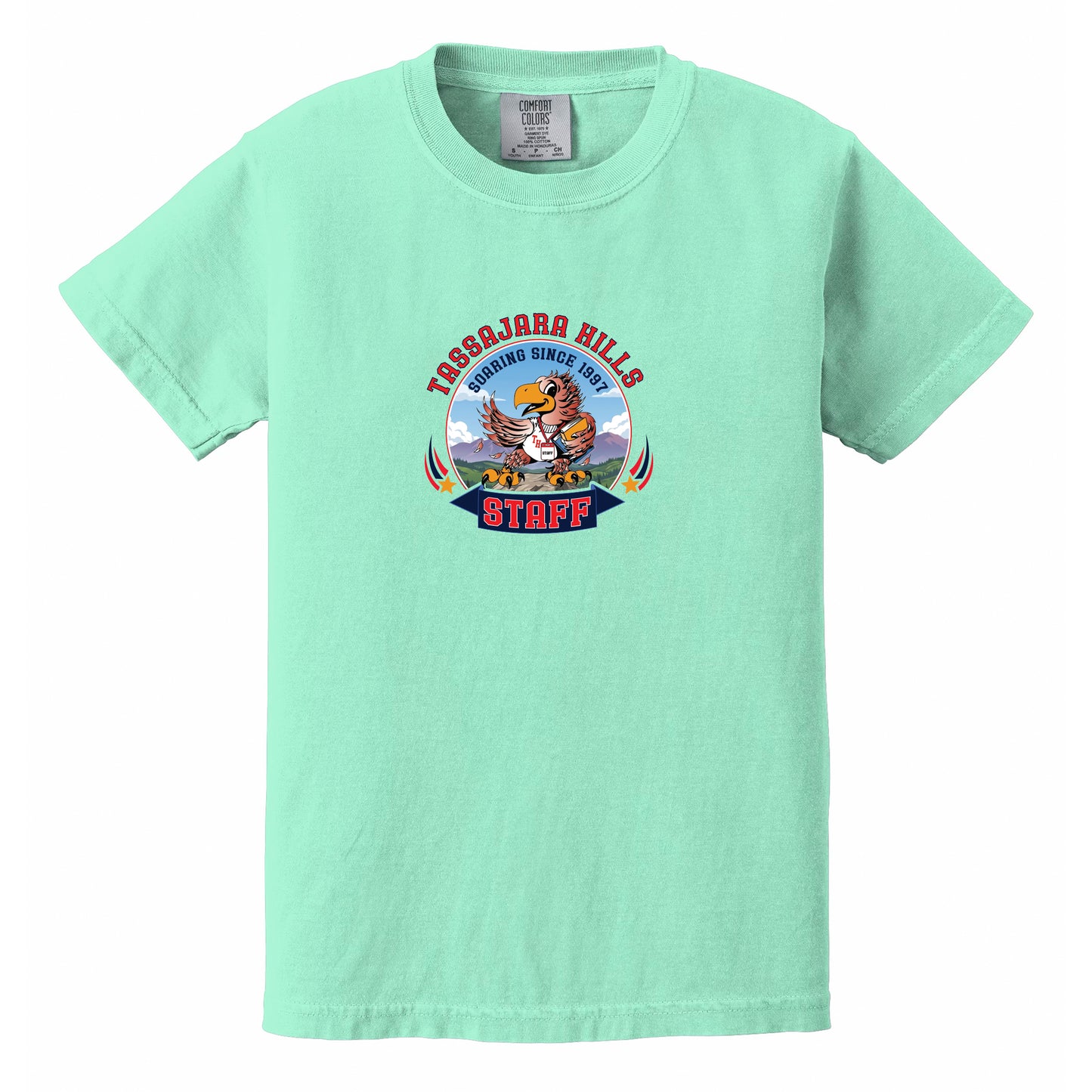 Tassajara Hills Elementary Staff Collection Large Soaring - Comfort Colors Premium Unisex Tee