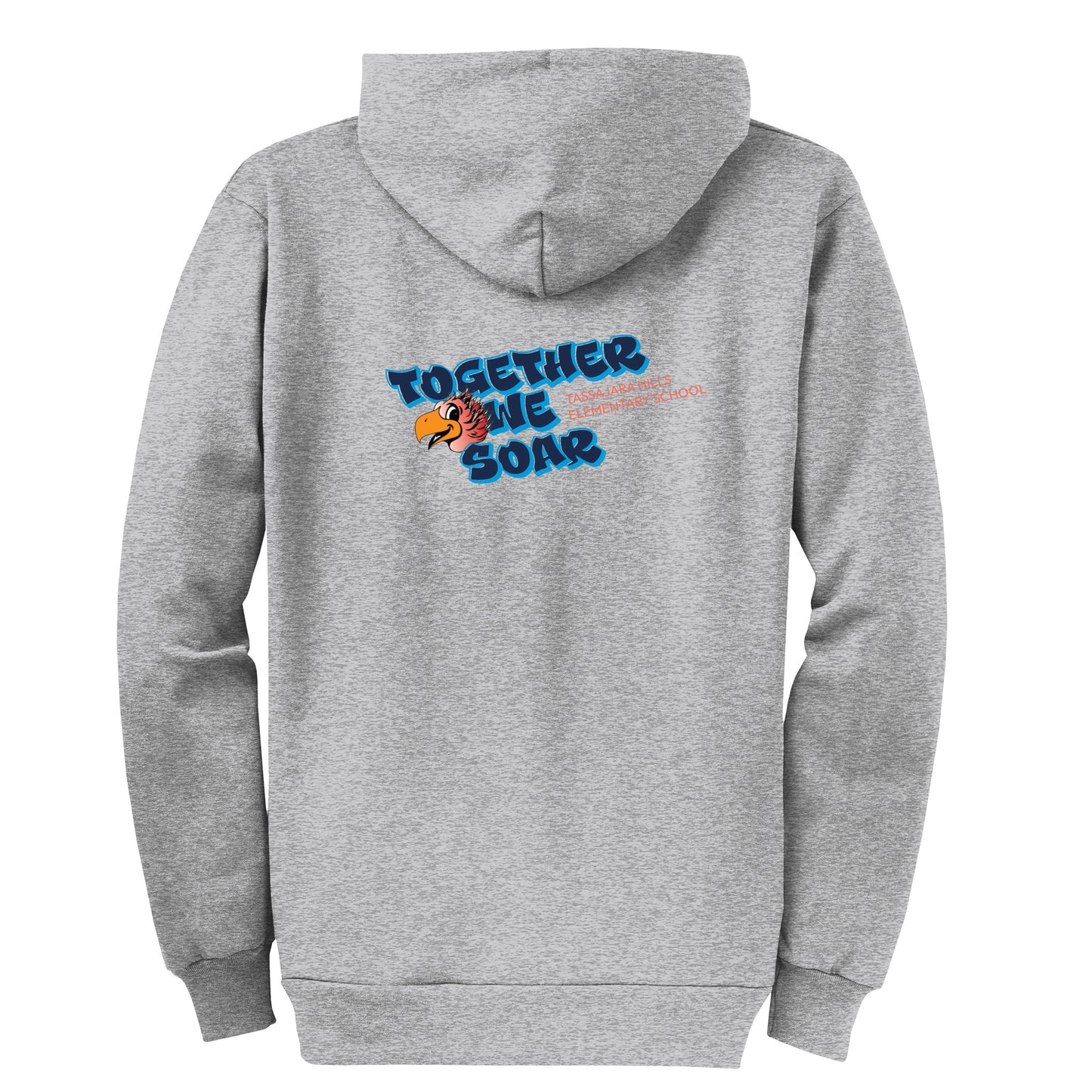 Tassajara Hills Together We Soar Collection - Grey Zip-up hoodie
