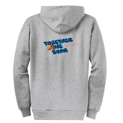 Tassajara Hills Together We Soar Collection - Grey Zip-up hoodie