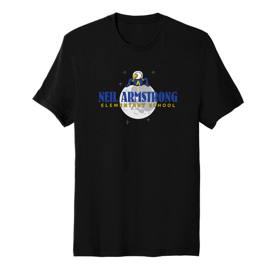Neil Armstrong Elementary Moon Collection Blended Tee