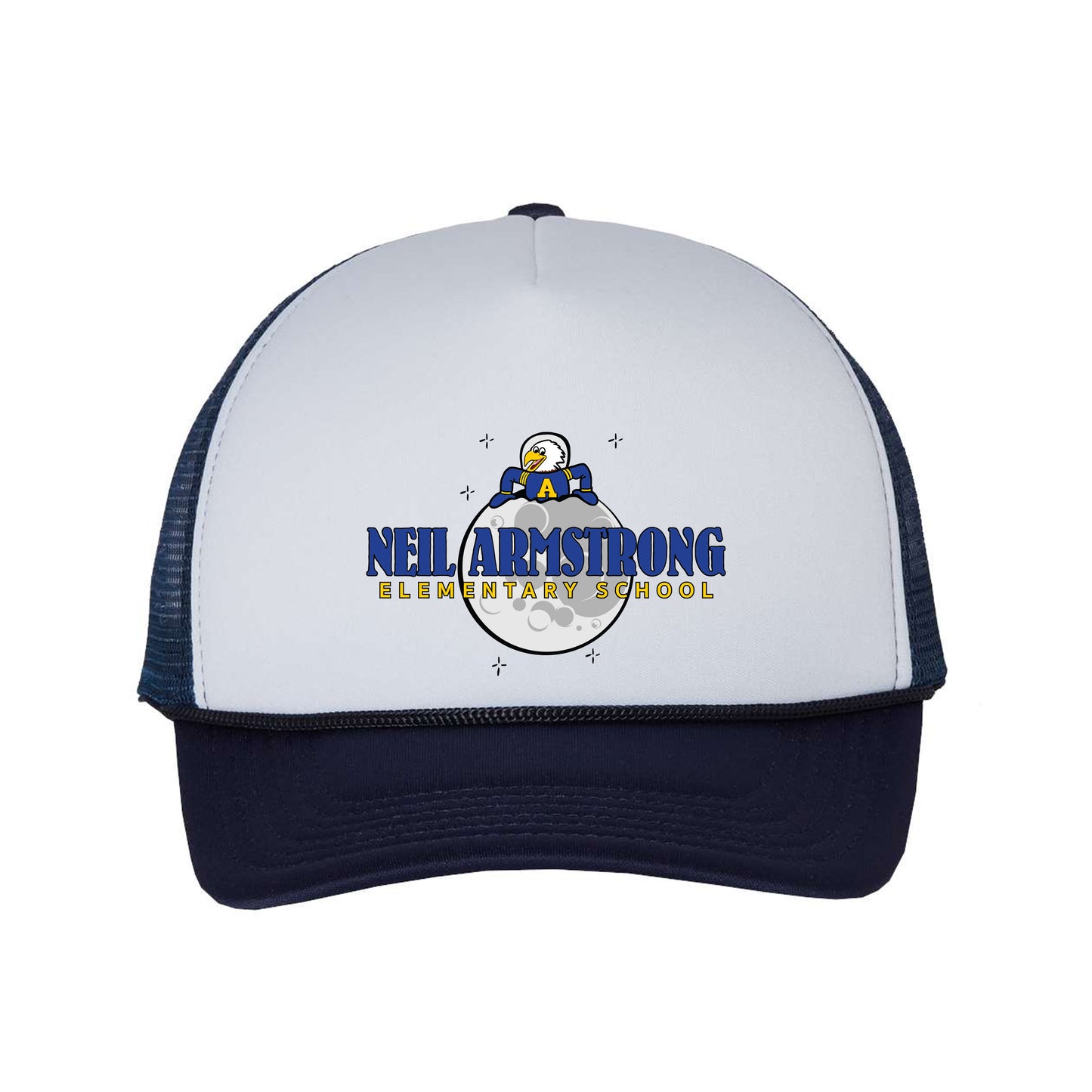 Neil Armstrong Elementary Moon collection mesh baseball trucker cap